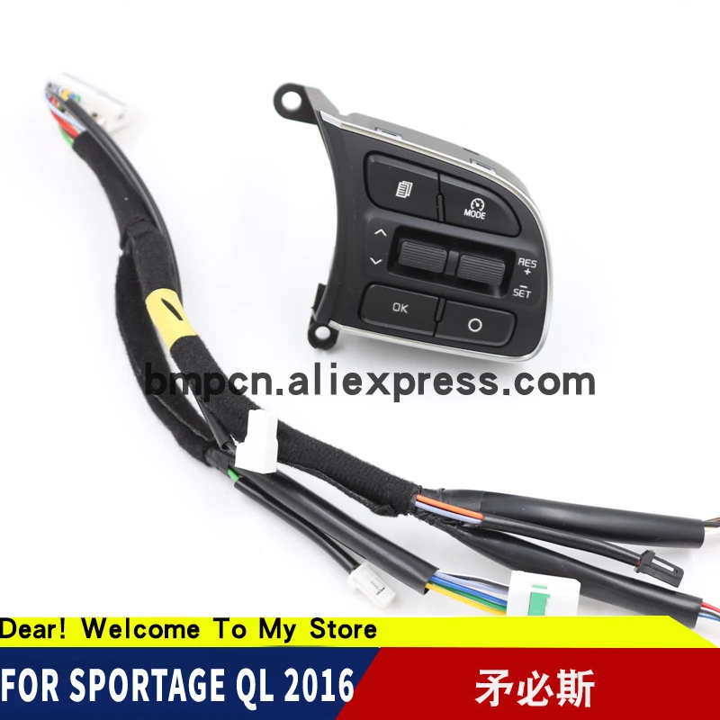 

FOR Kia Sportage QL 2016 2017 Steering Wheel Cruise Control Switch Right Speed limit function Steering wheel cruise