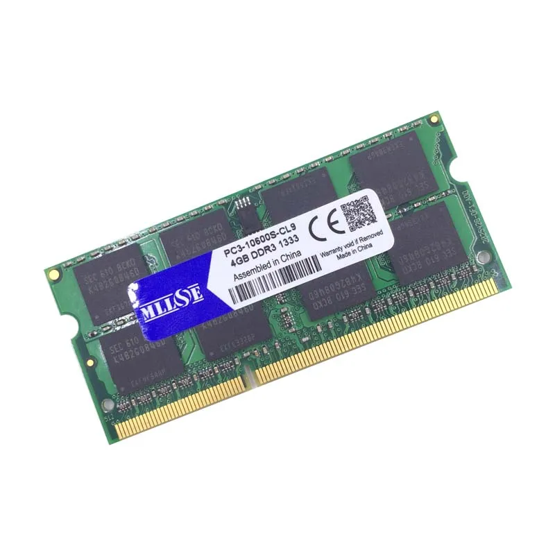 Память MLLSE ddr3 4 Гб 2 ГБ 8 1333 дюйма стандартный ноутбук pc3 10600 sdram ОЗУ МГц|memoria ram 4gb|ram 4gb