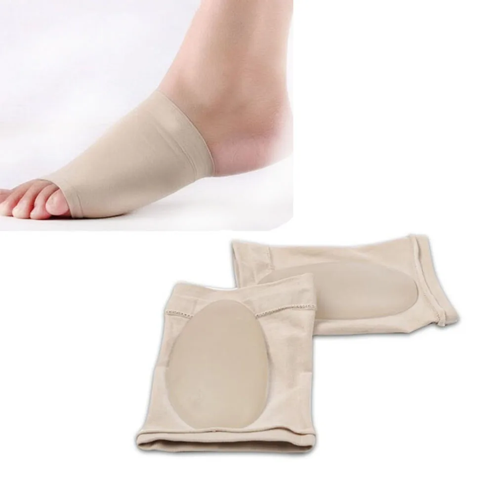

1 Pair Foot Arch Support Plantar Cushion Aid Fallen Arches Heel Pain Relief Foot Run-up Pads Sports Accessory Soft Unisex