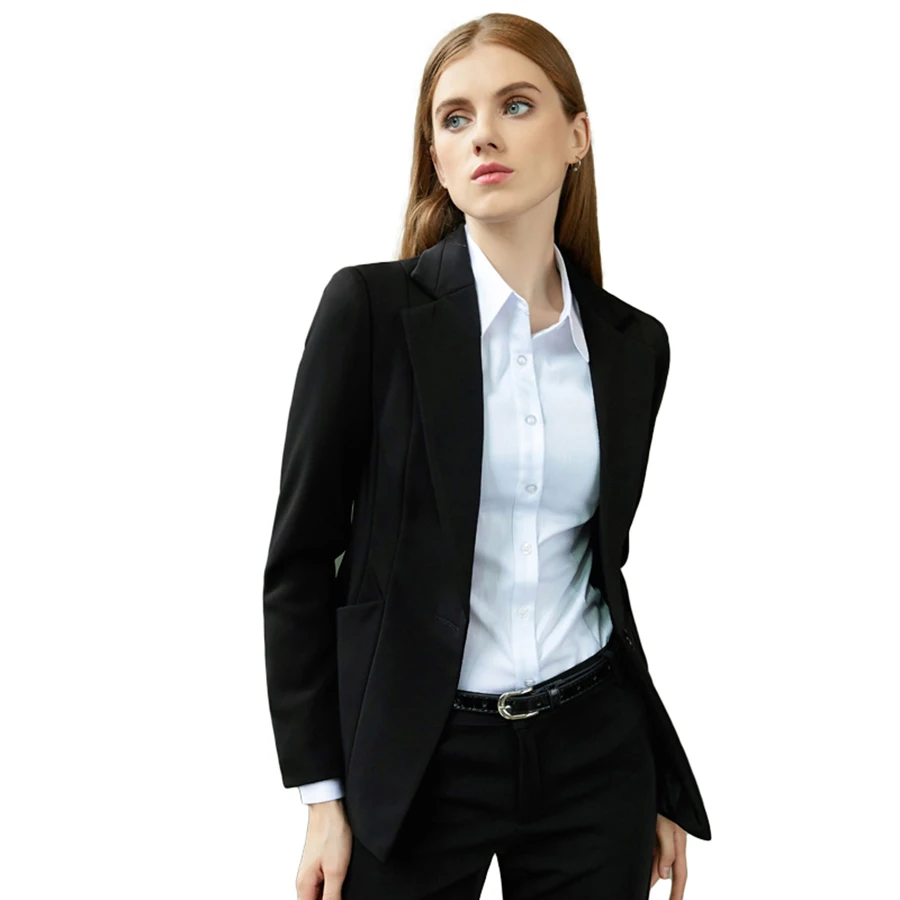 Plus Size Ladies Suit Jacket Autumn Winter Office Work Blazer Women