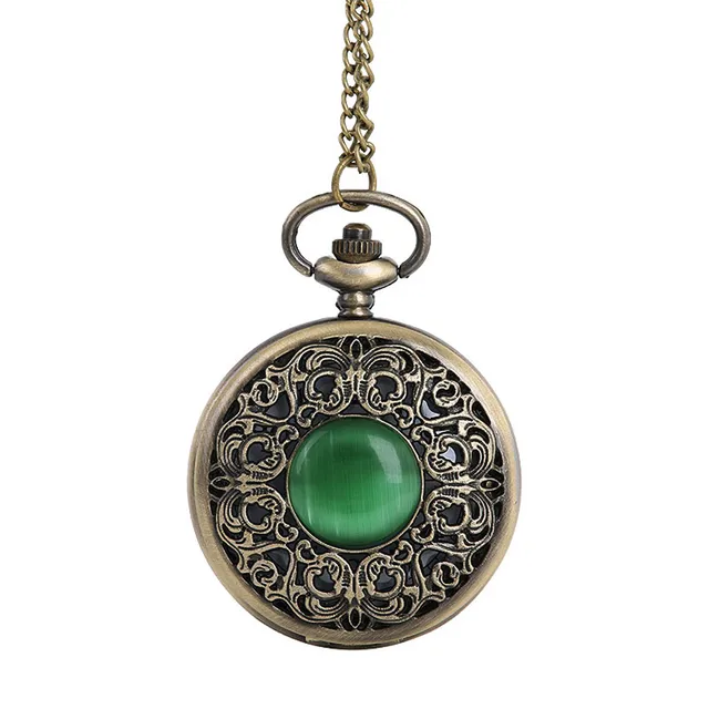 Vintage Brown Unisex Fashion Roman Number Quartz punk Pocket Watch Women Man Nec Vintage Brown Unisex Fashion Roman Number Quartz punk Pocket Watch Women Man Nec