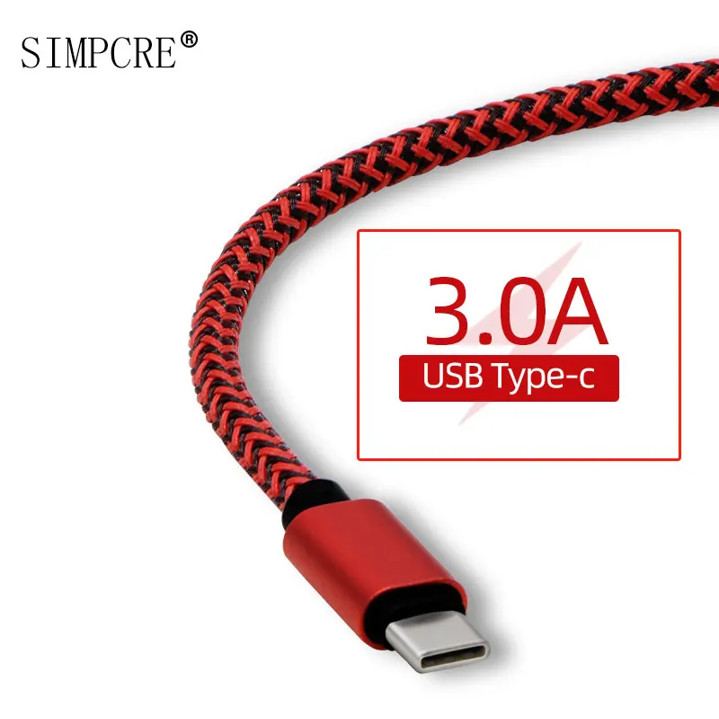 

CIMPCRE USB Type C Cable for USB C Mobile Phone Cable Fast Charging Type C Cable for USB Type-C Devices