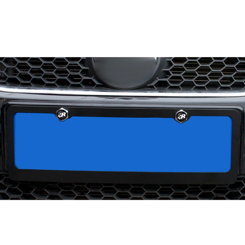 4 шт. новые автомобильные наклейки с логотипом гонок R болты для номерного знака