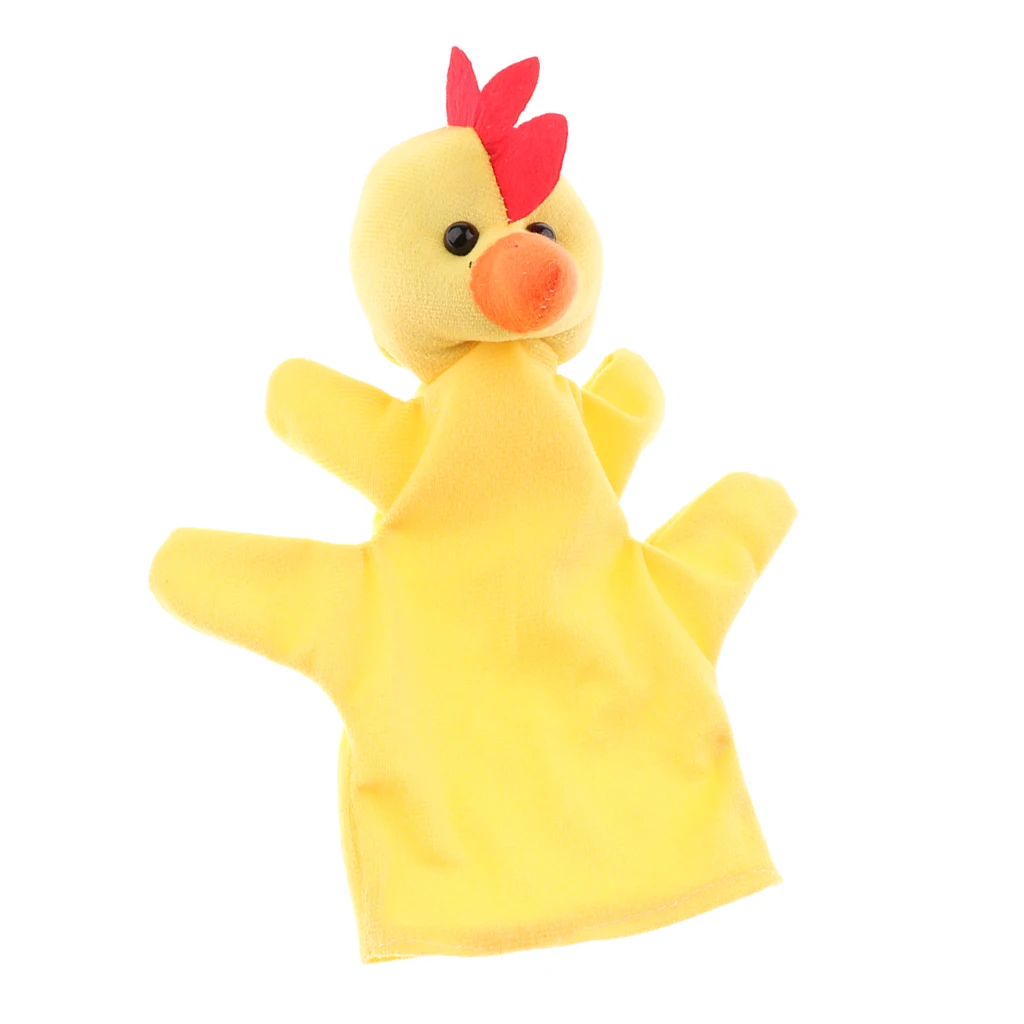 11 Kinds Big Hand Puppet Animal Plush Doll  9 Inch Soft Hand Puppets Imaginative Play Toy Kids Adults Party Favors Birthday Gift