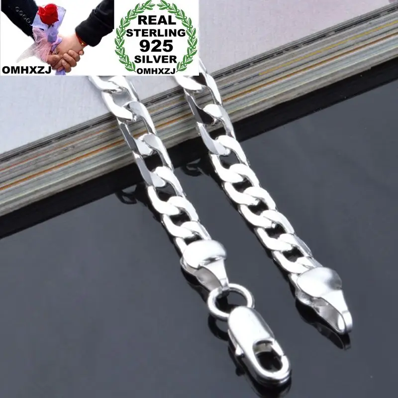 Omhxzj Wholesale Personality Fashion Unisex Party Wedding Gift Silver 4Mm Figaro Chain 925 Sterling Necklace Nc197 huismerk kopen in de aanbieding Omhxzj Wholesale Personality Fashion Unisex Party Wedding Gift Silver 4Mm Figaro Chain 925 Sterling Necklace Nc197 huismerk kopen in de aanbieding