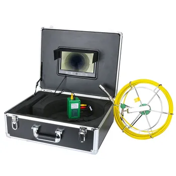 

Pipe Inspection Video Camera 20/30/50M IP68 Waterproof Drain Pipe Sewer Inspection Camera System 7"LCD 1000 TVL Camera with 6W L