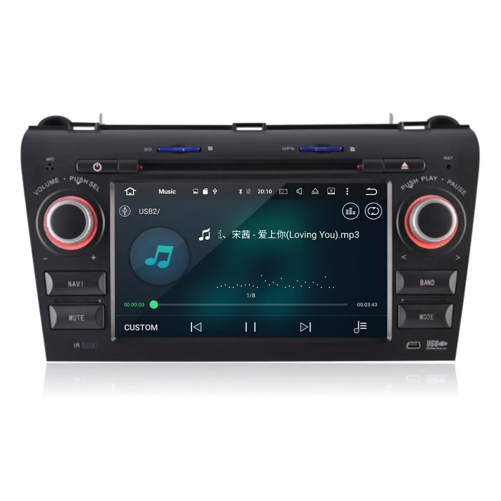 Best Android 9.0 Car GPS Navigation DVD Player For Mazda3/Mazda 3 2003-2009 multimedia player head unit stereo HD radio tape recorder 7