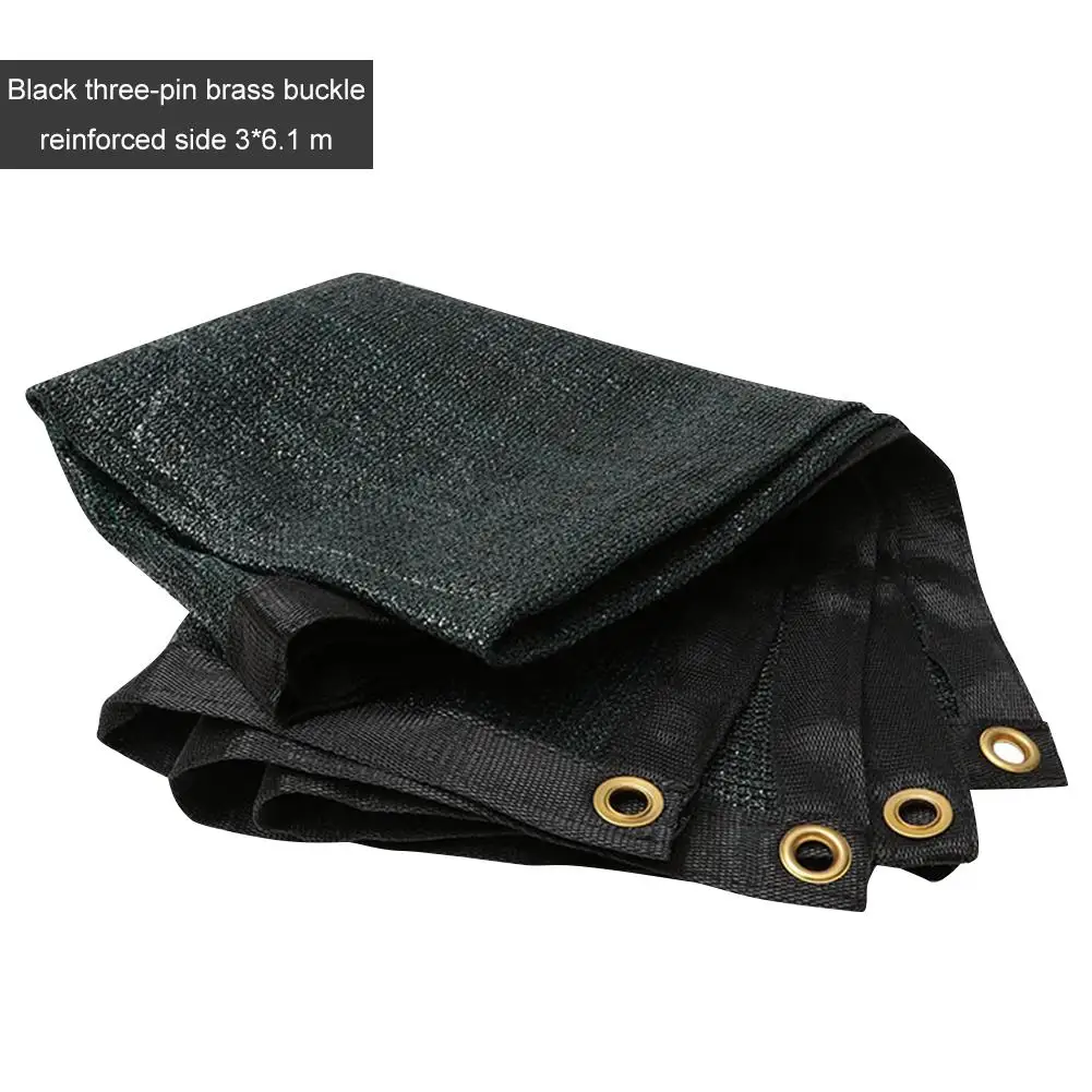 Sombra de sol negra malla sombra sombrilla tela UV resistente a la red