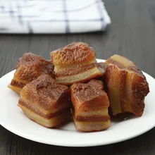 050 Simulation of braised pork model fake pork three layers of meat Dongpo meat dishes dishes samples 4.5*3*4cm home of the braised