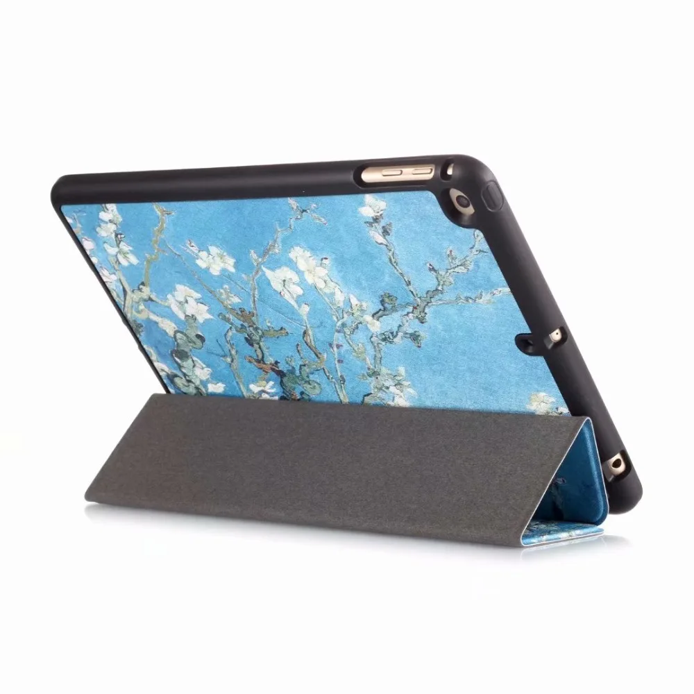 For ipad 5/6 Air 1/2 Smart Case for iPad 9.7 New Tablet Magnetic Folding PU Leather Funda Cover With Pencil Holder