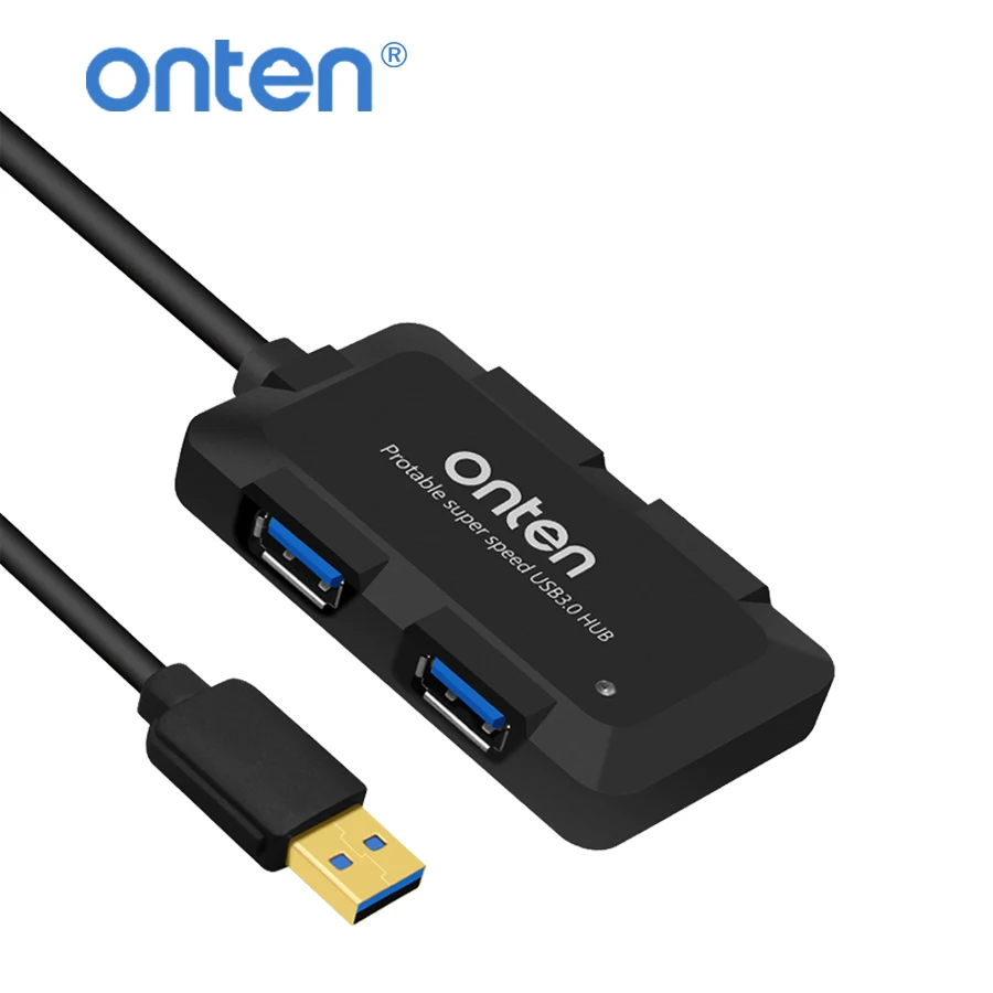

Onten External 4 Port USB Splitter with Micro USB Power Port for iMac Computer Laptop Accessories Selector USB Switcher
