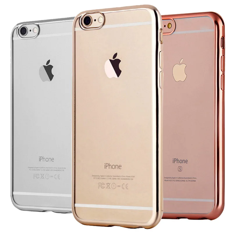 

Case For iPhone 6 6S 7 Plus TPU Silicone Ultra-thin Luxury Soft Transparent Back Cover For iPhone X 5S 5 SE 6 6S 7 8 Case Coque