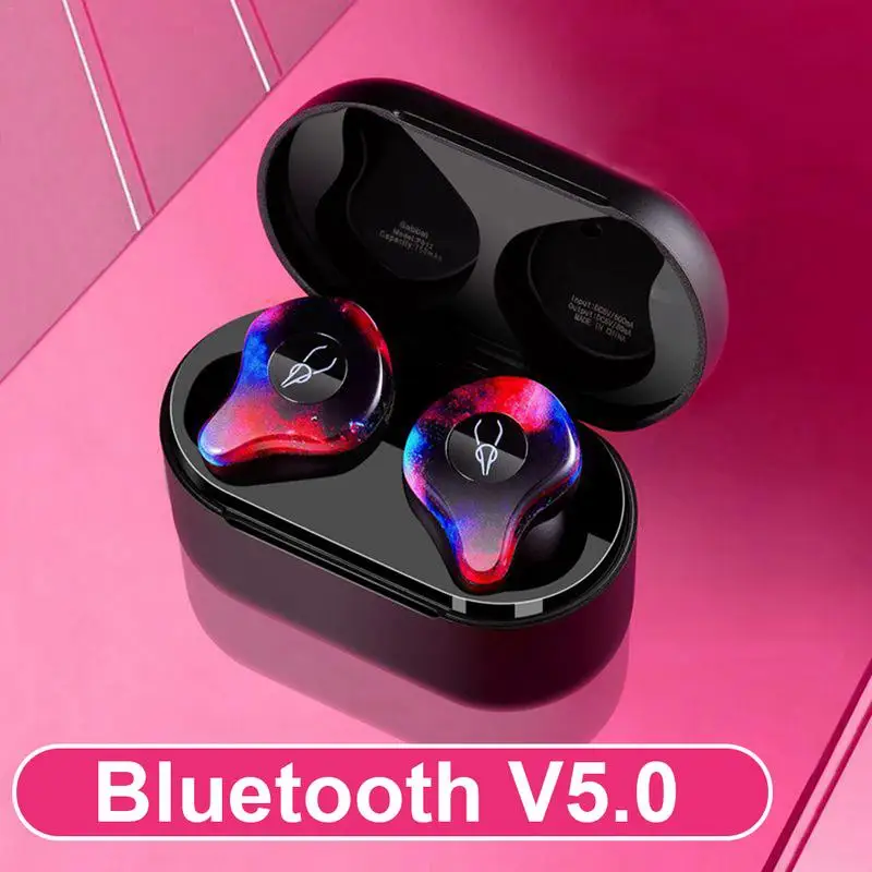 Мини наушник Bluetooth TWS беспроводные наушники Классный рисунок стерео вкладыши 5 0