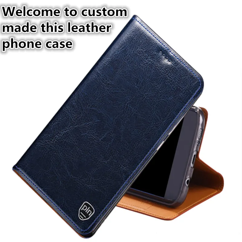 NC03 Genuine leather flip cover with kickstand for Samsung Galaxy A60(6.3') flip case for Samsung Galaxy A60 phone case