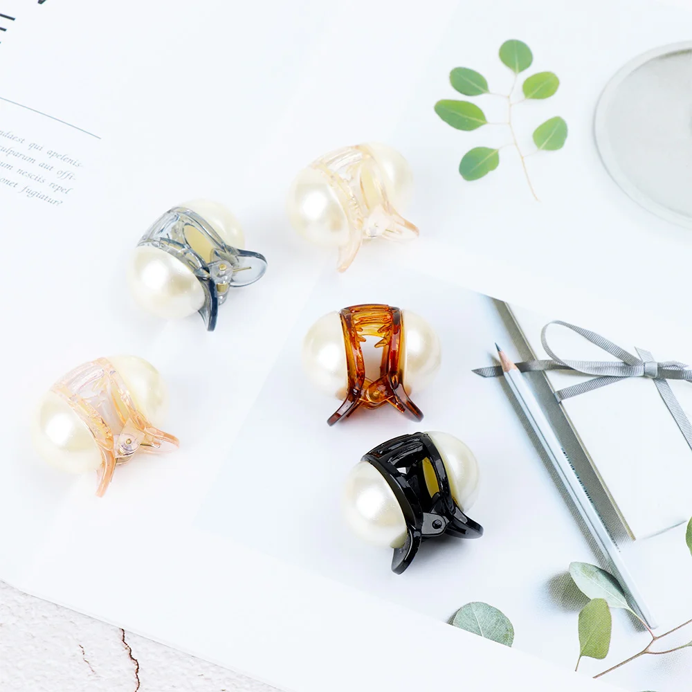 1 шт. Модные женские заколки для волос с жемчугом и кристаллами в виде мини короны