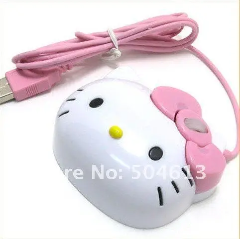 Прямая поставка Новая hello kitty Оптическая 1200 точек/дюйм USB мышь для портативных ПК