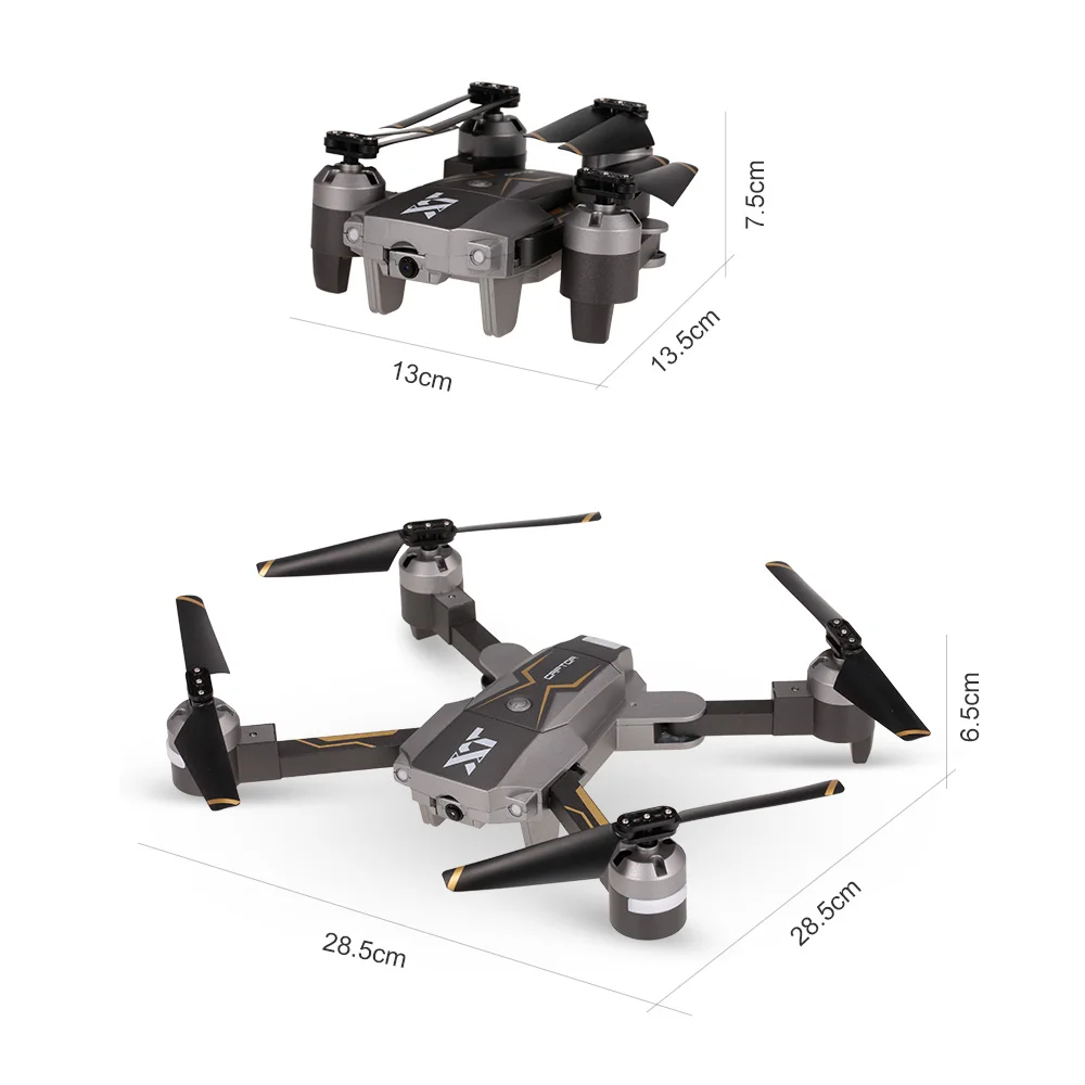 Квадрокоптер Attop X Pack 8 2 МП Wi Fi FPV складной мини Дрон с оптическим