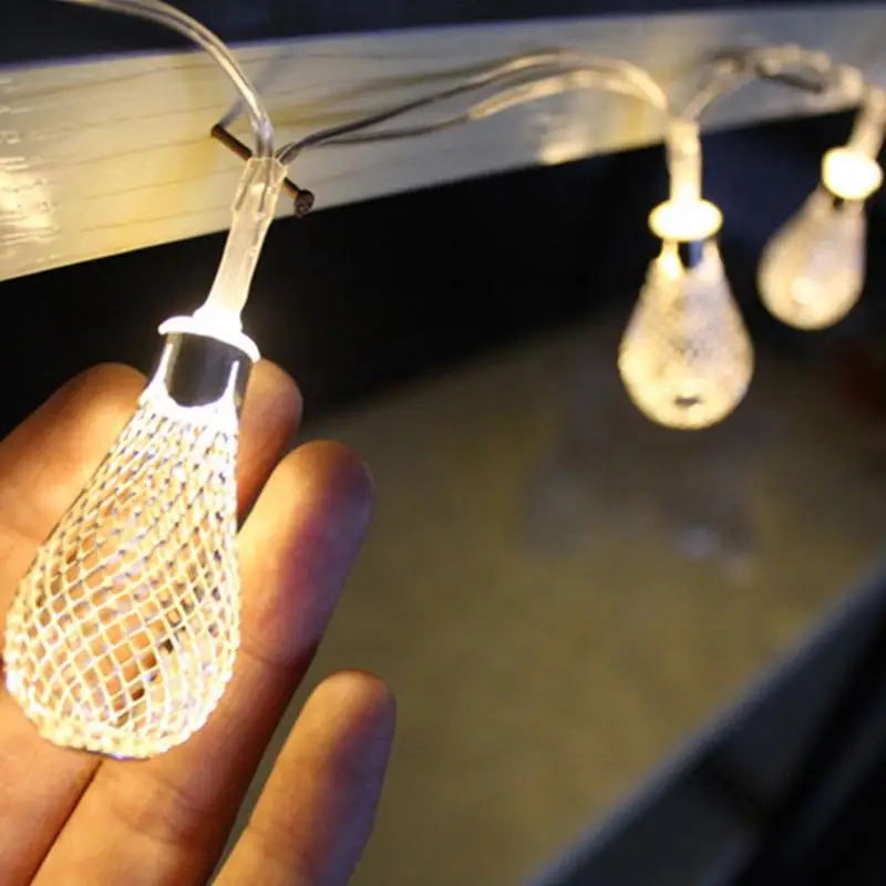 

Small Water Drop LED String Light Festival Party Christmas Tree Decoration Light Lamp for Home Outdoor Garden Battery Box