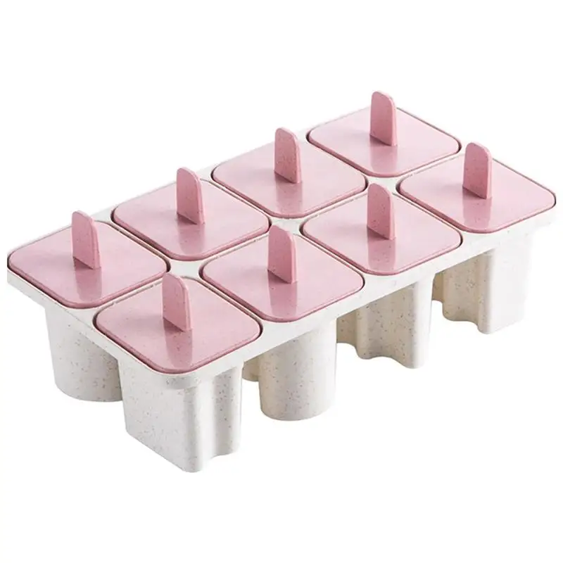 8 Hohlraum Silikon Gefrorenes Eis Saft Form Eis am Stiel Maker Eis Lolly Formen.
