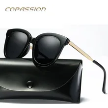 2017 de lujo de la marca Polarizadas gafas de ojo de gato gafas de sol de las mujeres retro Vendimia de Las Señoras de La Mariposa gafas de sol uv400 Gafas de sol gafas de sol mujer