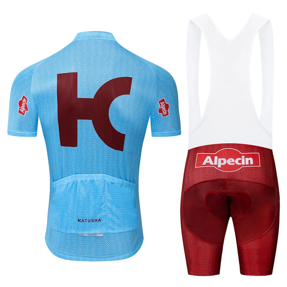 الدراجات جيرسي الصيف فريق كاتيوشا alpecin قصيرة الأكمام مجموعة الملابس روبا Ciclismo الدراجات الملابس الرياضية دعوى الأبيض/الأحمر