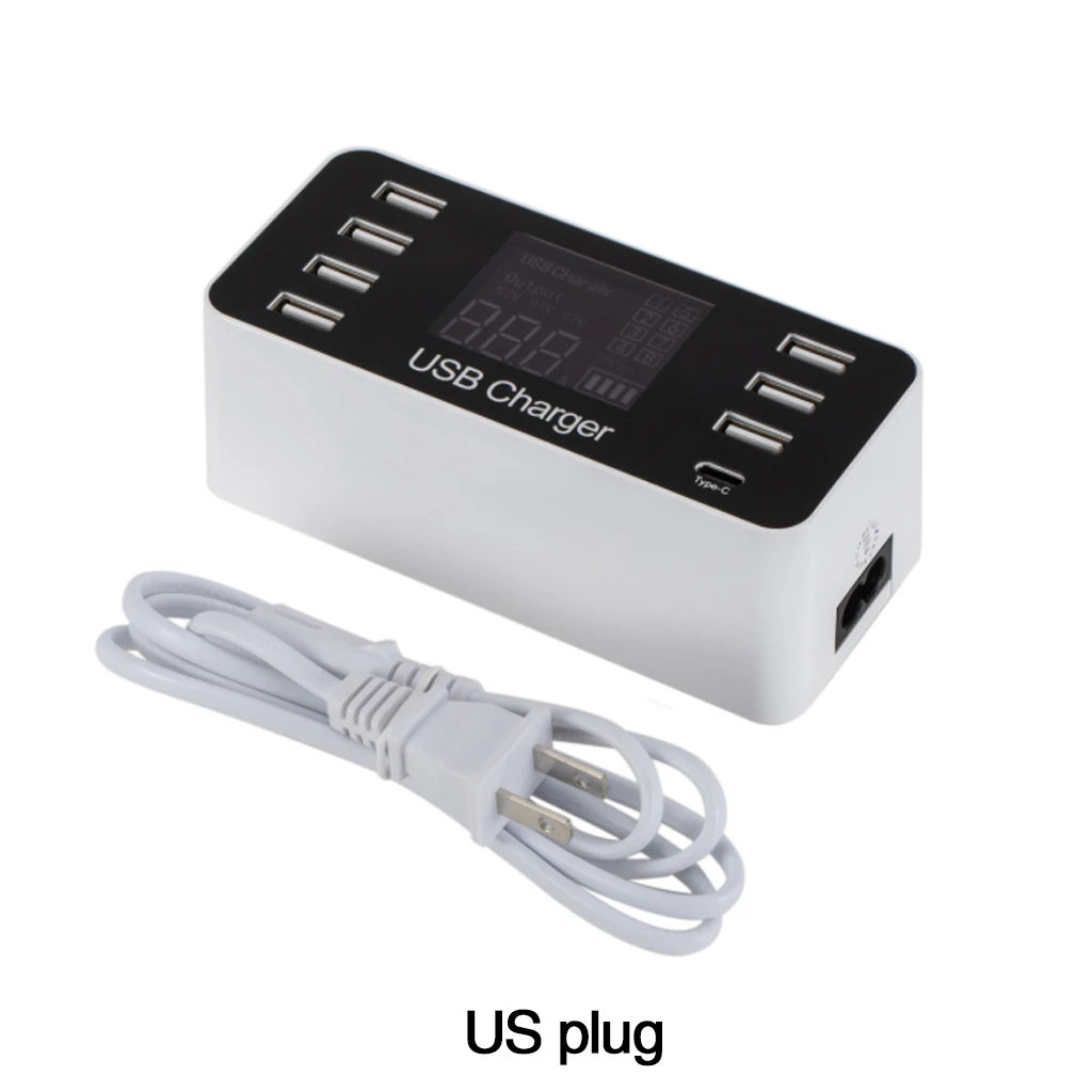 8 ميناء الذكية USB شحن محطة مع LCD شاشة ديجيتال 40 W متعددة منفذ شاحن ل ذاكرة فلاش PC الاتحاد الافريقي الاتحاد الأوروبي مقبس من الولايات المتحدة وال... 8 ميناء الذكية USB شحن محطة مع LCD شاشة ديجيتال 40 W متعددة منفذ شاحن ل ذاكرة فلاش PC الاتحاد الافريقي الاتحاد الأوروبي مقبس من الولايات المتحدة وال...