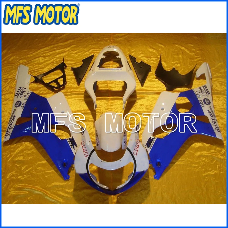 

Motorcycle Injection ABS Fairing Kit For Suzuki GSXR 1000 2000 01 2002 White Blue