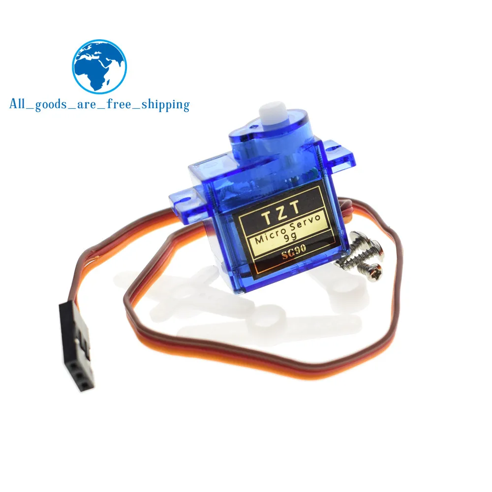 

TZT Official Smart Electronics Rc Mini Micro 9g 1.6KG Servo SG90 for RC 250 450 Helicopter Airplane Car Boat For Arduino DIY