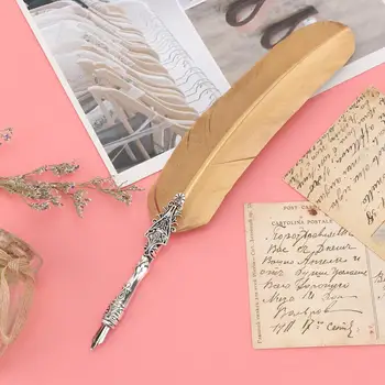 

Calligraphy Pen 'roller Pen' Vintage Classical Fountain Pen Sign Pen Calligraphy Feather Quill Dip Pen Set Pens Gift Box Set