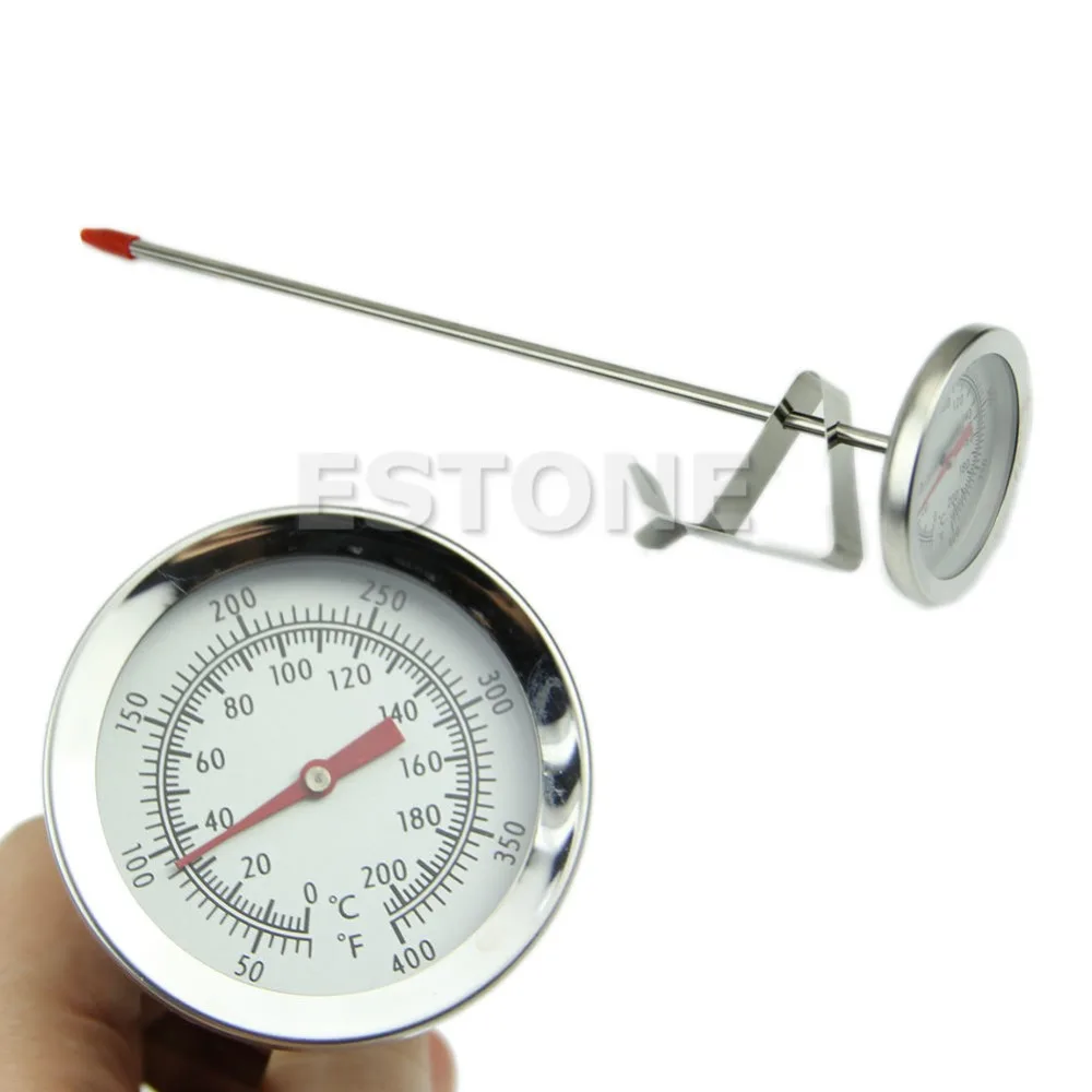 

OOTDTY Stainless Steel Oven Cooking BBQ Probe Thermometer Food Meat Gauge 200 C