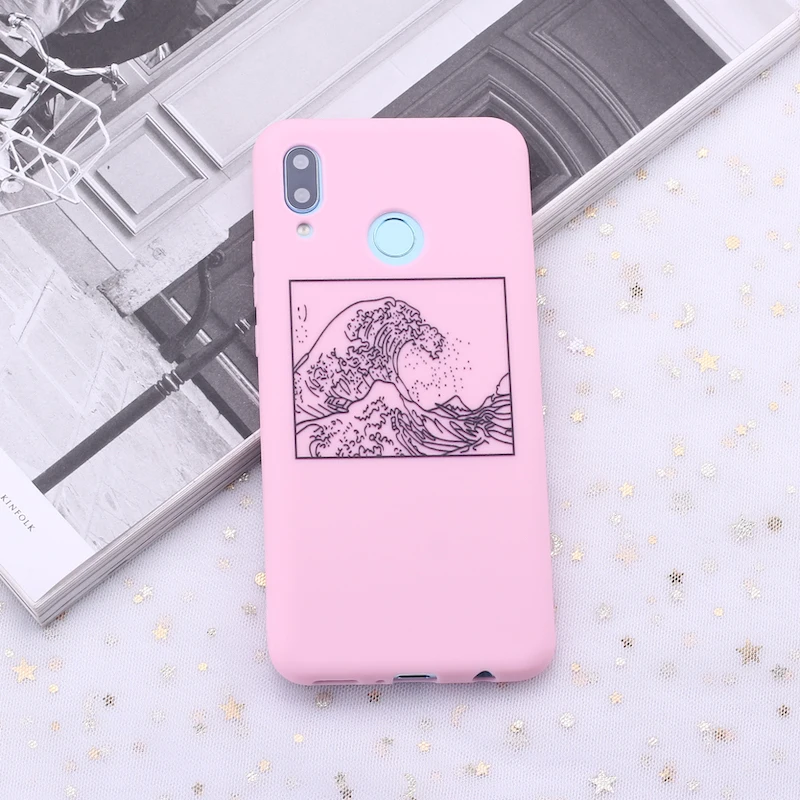 Для Xiaomi Mi Redmi Note 5 6 7 8 9 lite Pro Plus The Great Wave off Kanagawa Candy силиконовый чехол для телефона Capa Fundas Coque - Цвет: 1