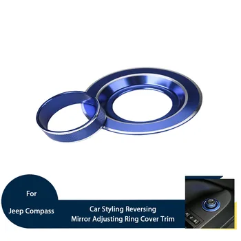 

Car Styling Reversing Mirror Adjusting Ring Cover Trim For Jeep Compass 11-16 Aluminum Alloy Decoration Inner Accessories