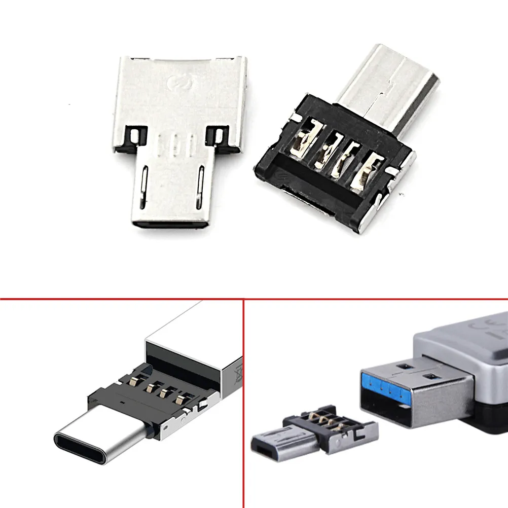 3pcs/lot Micro USB Male to USB Female OTG Adapter Converter For Android Tablet Phone For Xiaomi For HTC For Samsung