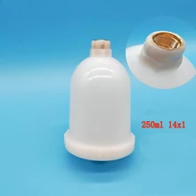 Weta 250 мл Пластик Краски горшок для H2000 HVLP тяжести руководство мини Краска в баллоне-распылителе пистолет чашки горшок Пневмоинструмент аксессуары