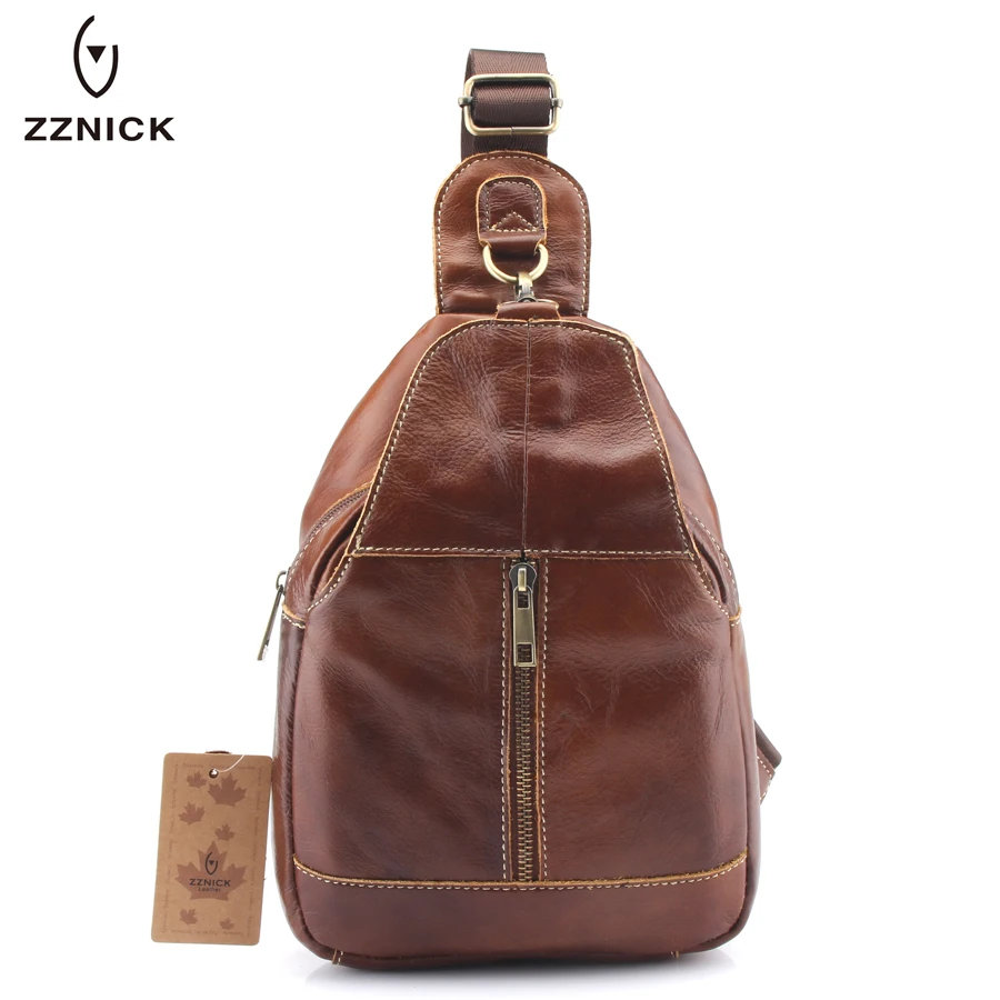 ZZNICK 2019 men chest bag Male Shoulder Bag Fashion Genuine Leather bag Big small model bag Casual Messenger Bag 3102 ZZNICK 2019 men chest bag Male Shoulder Bag Fashion Genuine Leather bag Big small model bag Casual Messenger Bag 3102