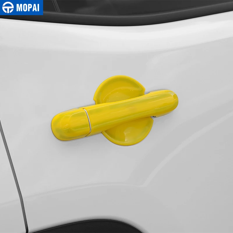 MOPAI ABS Автомобильная Передняя Задняя дверная ручка декоративная накладка наружные наклейки аксессуары для Jeep Renegade
