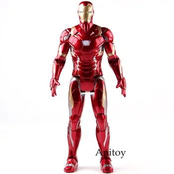 

Marvel Action Figure Captain American Civil War Toys Iron Man with Light PVC Collectible Model Toy 36cm