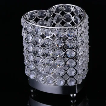 

Hot-selling Dining Crystal Table Candle Holder Fashion Wedding Home Or Bar Candle sticks