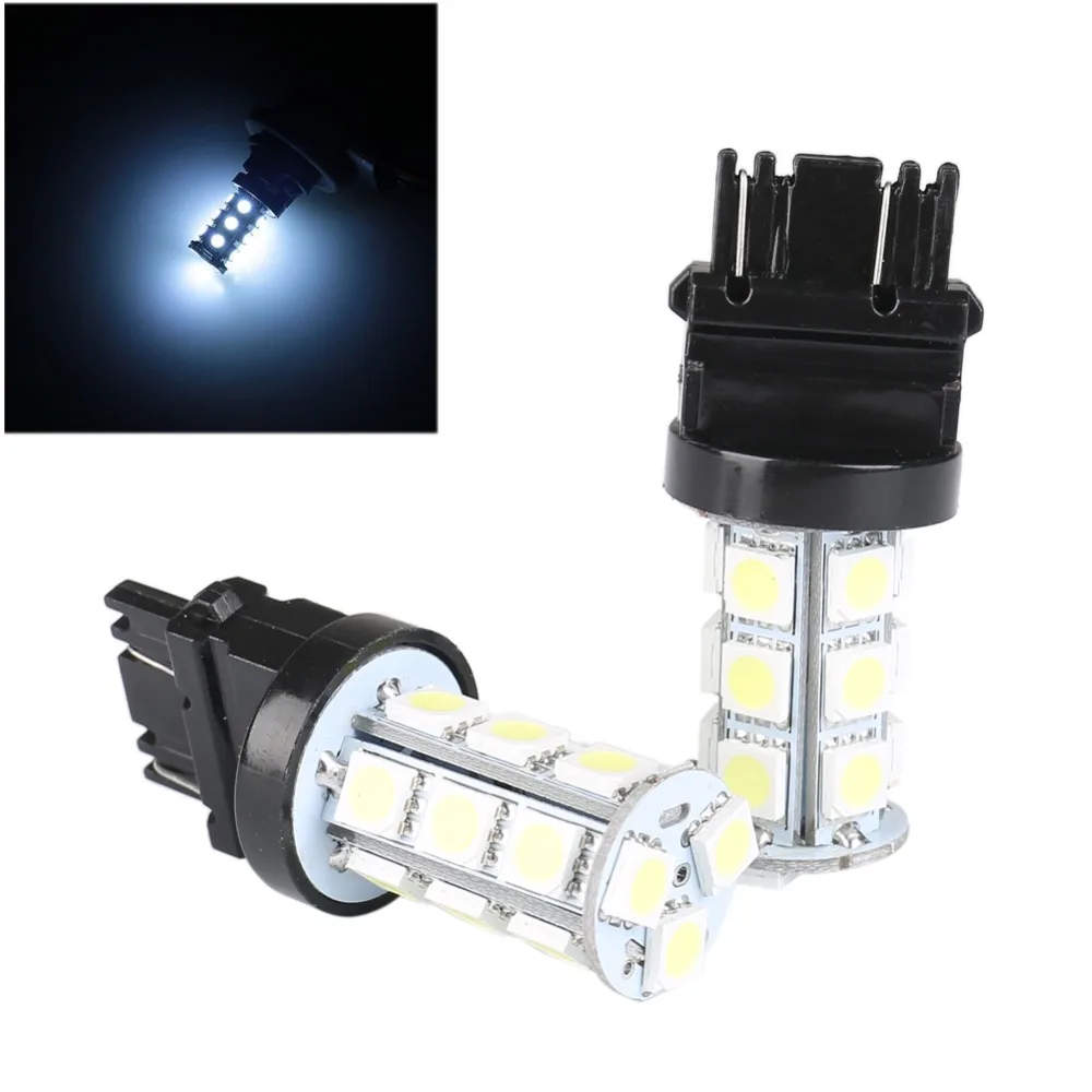 10 Pcs 3157 18 Led Car Light Bulb 12v Cool White 7000k 5050 Smd Bulbs