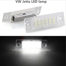 2 pz FIT FOR vw t5 Bianco 18 LED 3528 SMD Car Targa Della Lampada Per VW/Skoda/Passat B5 Caddy T5