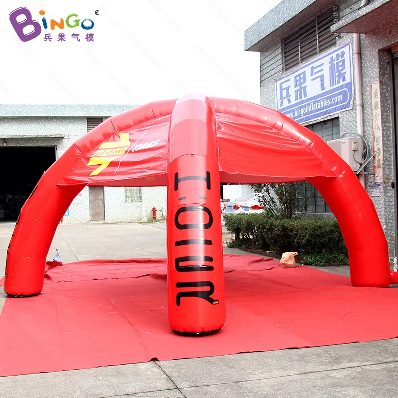 PVC Tarpaulin 6x6x3mH Inflatable Tent For Car Exhibitions / Inflated Spider Dome Tent With Printing For Events - BG-T0086 4
