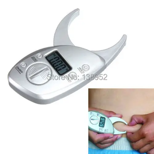 Body Fat Caliper Monitors Electronic Digital Analyzer + Tape