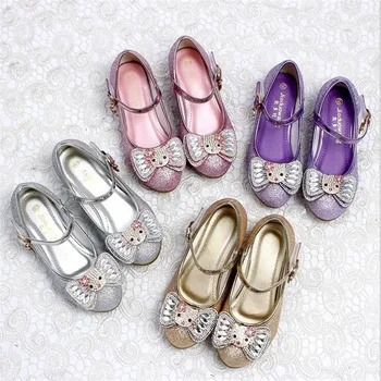 

Children girls Glitter Hot drilling Shoes dance Shoes high-heeled Party Princess Shoes 26-38 116-6 4colors GZX02