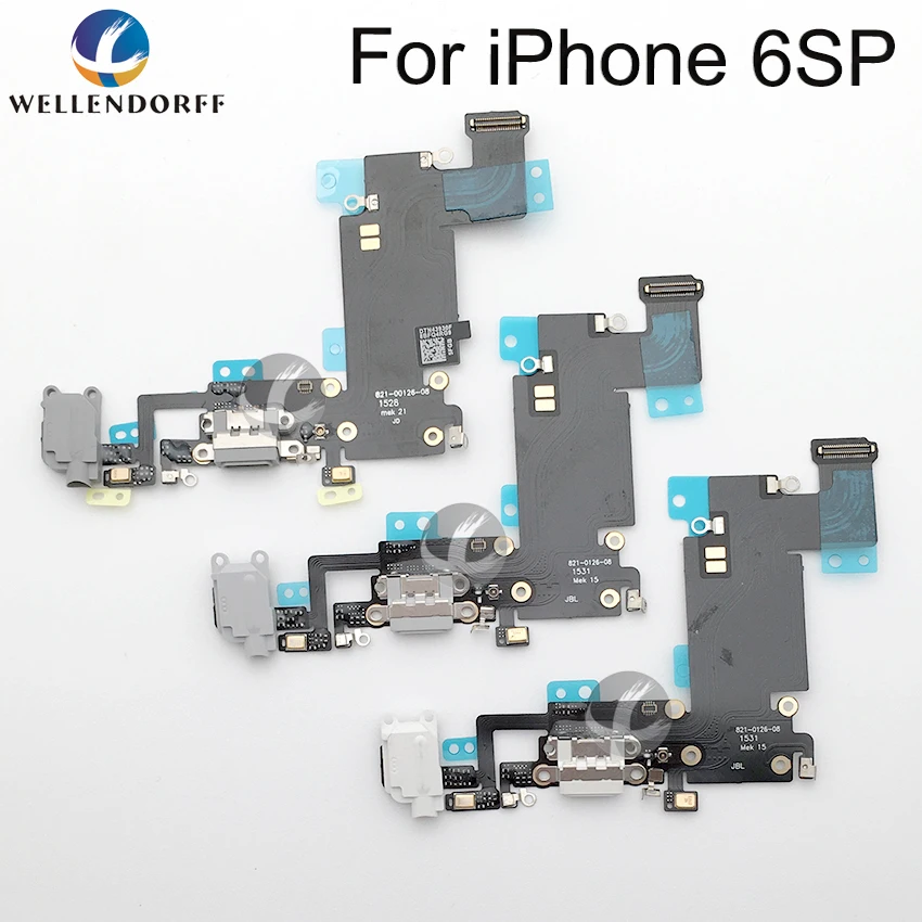 Все новое зарядное устройство с USB док-разъемом Замена для iPhone SE 6S 6SP 7 7P 8 8P X зарядный гибкий кабель с микрофоном тест нормально