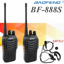 2 peças baofeng bf-888s walkie talkie bf-888s uhf400-470mhz hamportatilcb rádio comunicador baofeng 888 s transceptor
