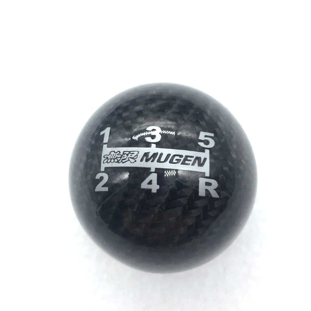 

New product 5 Speed Racing Gear Shift knob Black Carbon Fiber with Red