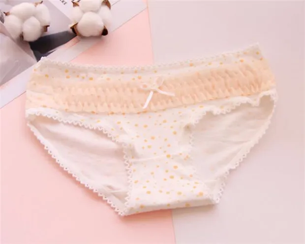 10PCS/Lot Children Cotton Underwear Young Girls Briefs Solid Low Waist Short Briefs Comfortable Ladies Panties YT-1105-10PCS