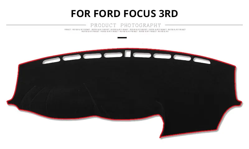 For LHD Ford Focus 2 3 2017 2016 2015 2014 2013 2012 2011 2010 2009 Car Dashboard Mat Cover Pad Mats Shade Cushion Accessories (5)
