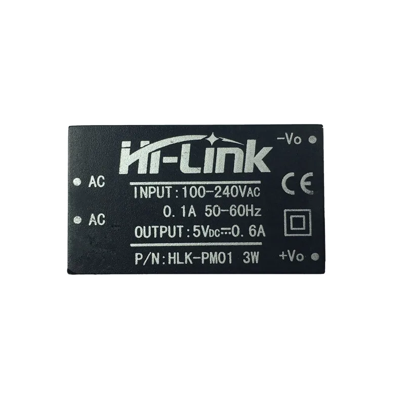 10 шт./лот Hi-Link ac dc 5 в 3 Вт мини модуль питания 220 В изолированный Переключатель режим питания модуль питания HLK-PM01