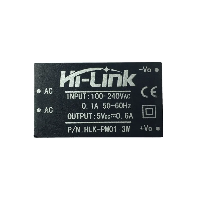 Hi-Link AC DC 5v 3w Mini Power Supply Module 220v Isolated HLK-PM01 10pcs/Lot